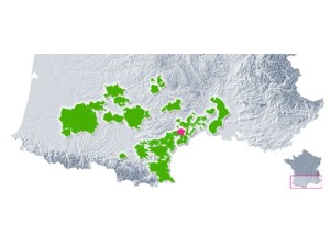 Set Terroir de Pézenas in rot