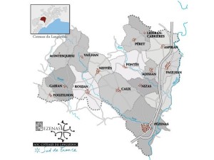 Set Terroir de Pézenas in rot